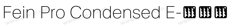 Fein Pro Condensed E字体转换 Fein Pro Condensed E字体转换